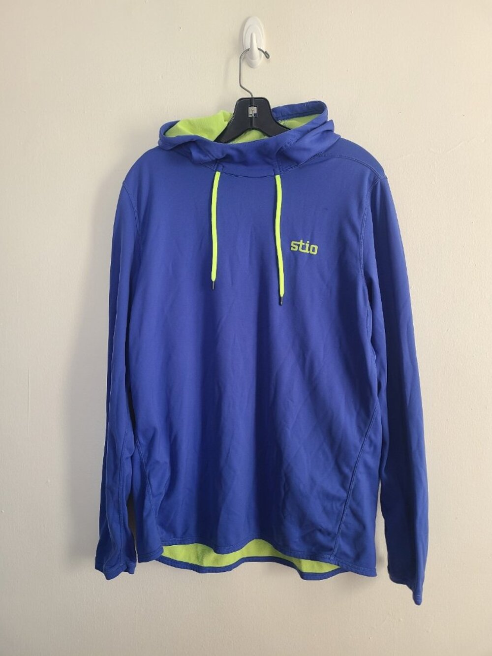 Stio Performance Green Blue Hoodie Lightweight Stretch Men’s Size L